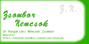 zsombor nemcsok business card